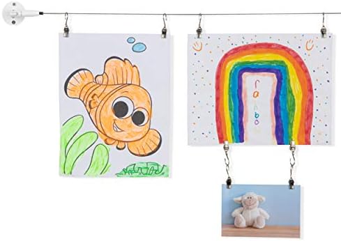 You Have Space TOTART Picture Hanging Kit with 18 Clips and Curtain Rod