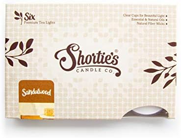 Pure Sandalwood Tealight Candles - 6 Pack Made in USA
