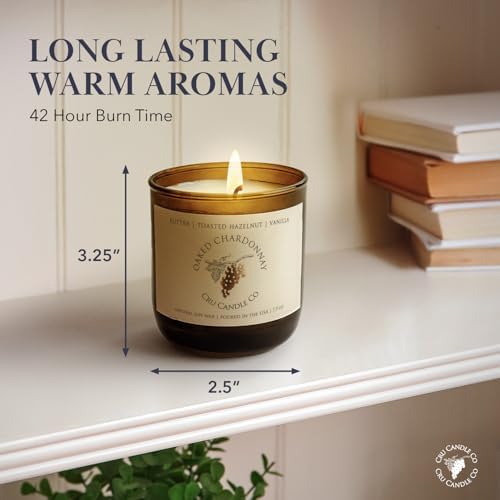 Cru Wine Scented Candles Oaked Chardonnay Luxury Decor