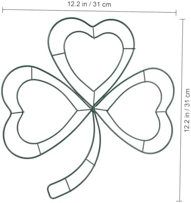2PCS Shamrock Wreath Frame for St Patricks Day Decor