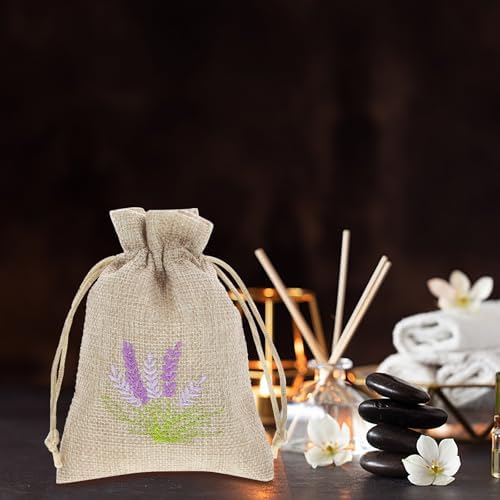 Luxshiny Lavender Scented Linen Sachets 10pcs