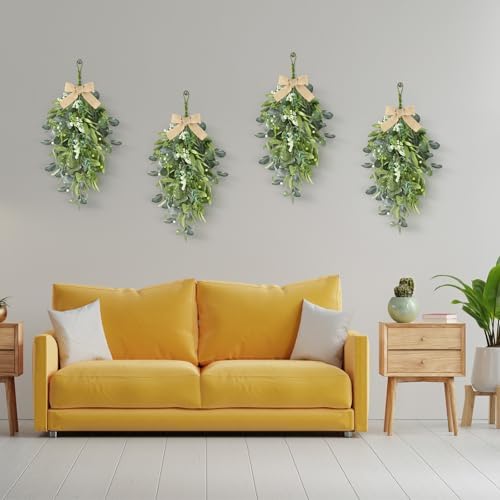 Eucalyptus Wreath Front Door 4 Pack Farmhouse Decor