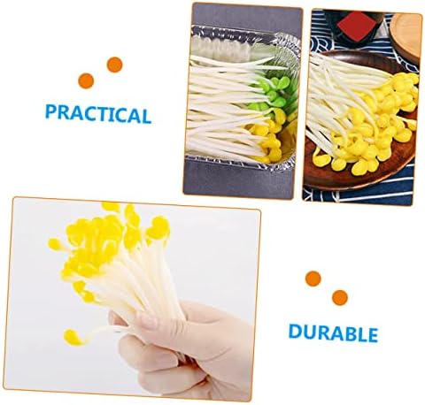 50Pcs Realistic Artificial Bean Sprouts Decor for Kitchen and Garden