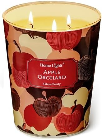 HomeLights Large Jar Candle 3 Wick Long Lasting Scented Candles