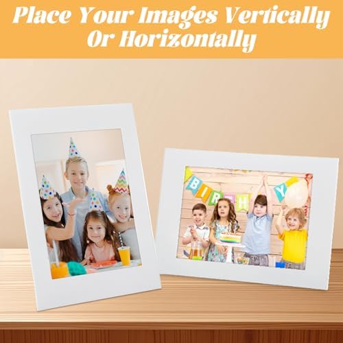 100Pcs Paper Picture Frames with Easel Stand for DIY and Events
