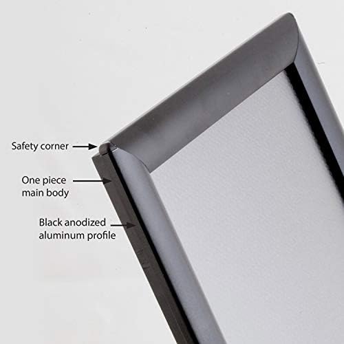 Opti Snap Poster Frame 85x11 Inch Black 1 Aluminum