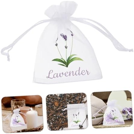 50pcs Lavender Sachet Drawstring Bags for Closet Storage