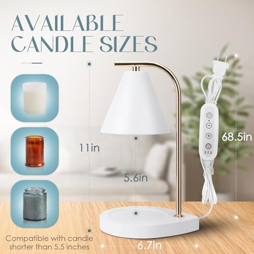 Candle Warmer Lamp with Timer and Dimmer Control