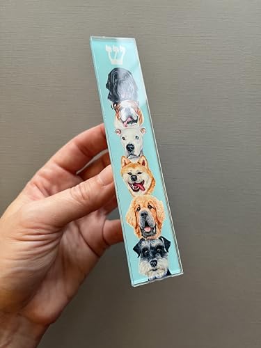 Dog Mezuzah Scroll Case Acrylic Aluminum Waterproof