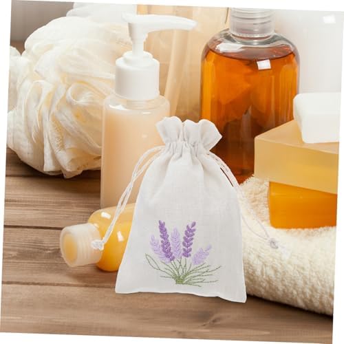 Gatuida 10 Pack Empty Drawstring Sachet Bags Lavender Decorative Packaging Holders