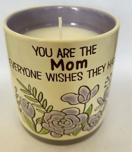Mom Wishes Stoneware 8 Oz Soy Candle