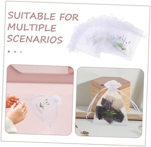 SOLUSTRE 20pcs Empty Drawstring Sachet Bags for Wedding Favor and Decor