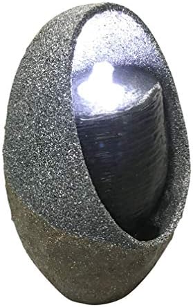 Hi-Line Gift Ltd Bubbling Tabletop Fountain with Cool White LED Lights