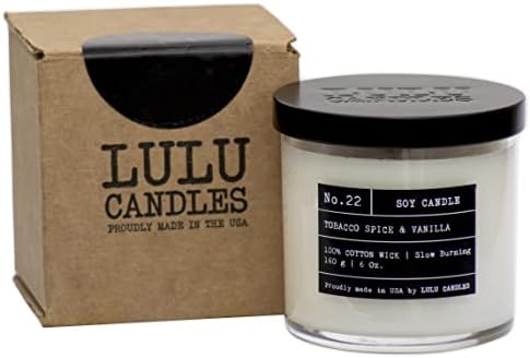 Lulu Candles Nag Champa Indian Incense Luxury Soy Jar Candle 6 Oz