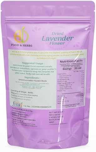 Dried Lavender Flowers 200 Gram 7 Oz for Crafts and Wedding Toss