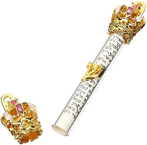 Luxshiny Retro Metal Mezuzah Door Decor