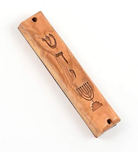 Peer Hastam Olive Wood Mezuzah Cases Set of 5
