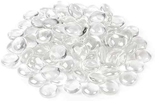 Houseables Glass Marbles Clear Pebbles for Vases and Aquariums
