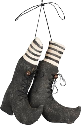 Primitives by Kathy Witches Boots Hanging Ornament
