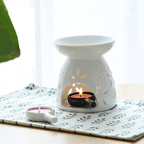 4Pcs Ceramic Candle Spoon Tray Holder Tealight Warmer