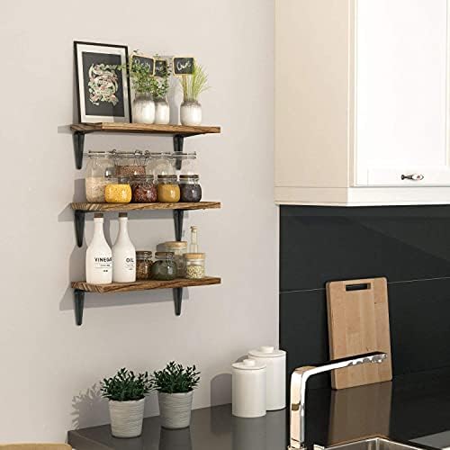 Wallniture Arras Rustic Floating Shelves Set of 3