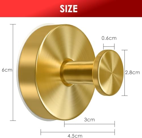 2 Pack Gold Wreath Hanger with 22LB Suction Cup Hooks for Decor