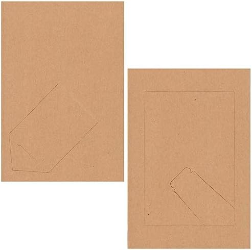 Juvale Kraft Paper Picture Frames 4x6in Brown 50-Pack