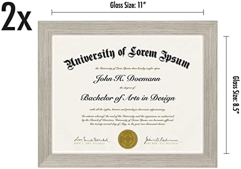 Americanflat 85x11 Diploma Frame Set of 2