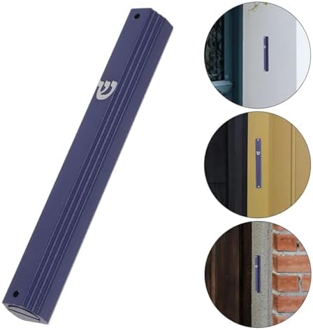 Vaguelly Metal Mezuzah Scroll Door Blessing Decor