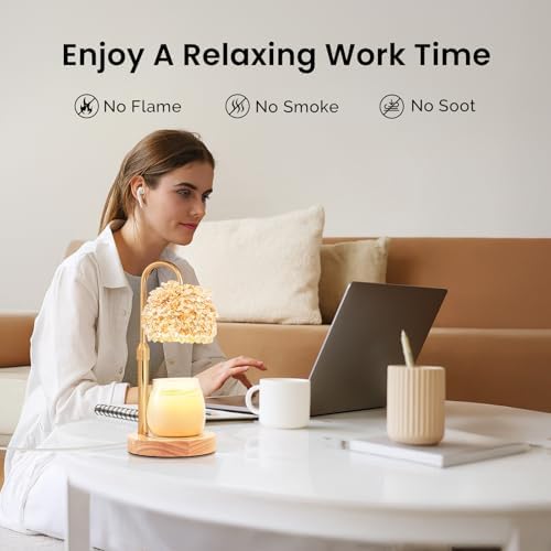 LOFTEK Candle Warmer Lamp with Timer and Adjustable Height