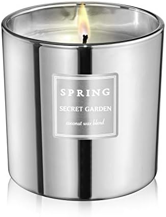 Secret Garden Scented Candle in Silver Jar