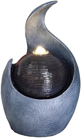 Indoor Zen Ball Tabletop Fountain with LED Light
