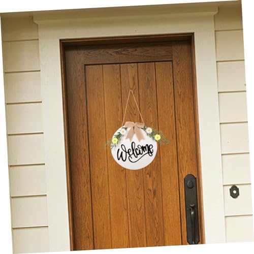 STOBAZA Round Sunflower Door Wreath Hanger Decor