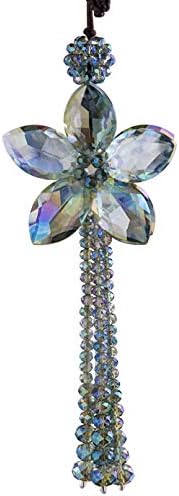Crystal Color Flower Car Charms for Rear View Mirror