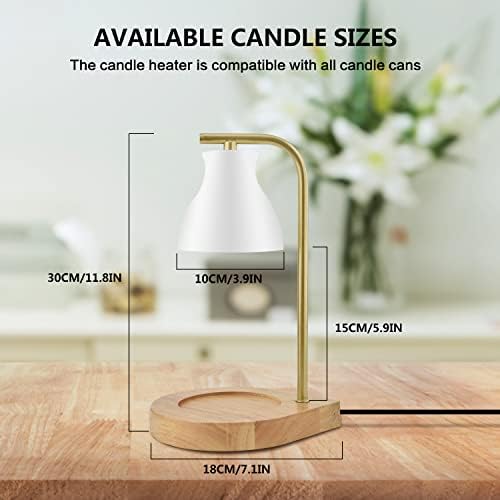 SOKCVSEA Candle Warmer Lamp with Dimmable Light