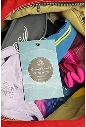 Divina Esencial 4-Pack Ocean Breeze Sachets for Closets and Drawers