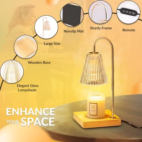 Blissy Smiles White Candle Warmer Lamp with Timer and Dimmer