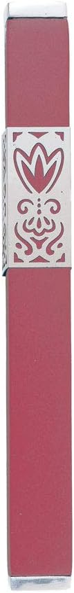 Anodized Aluminum Modern Maroon Mezuzah Case
