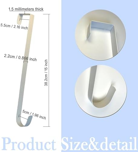 4 Pack Wreath Hanger Over The Door Hooks