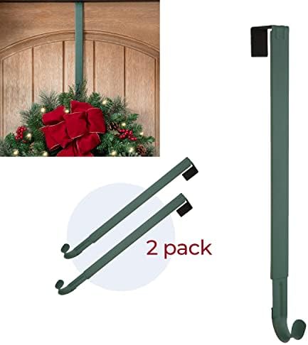 Haute Decor Adjustable Wreath Hanger - 2 Pack Green