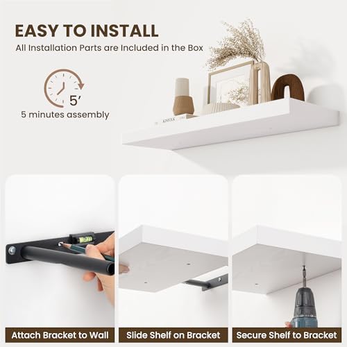 Fun Memories 10 Inch Deep Floating Shelves Set of 2