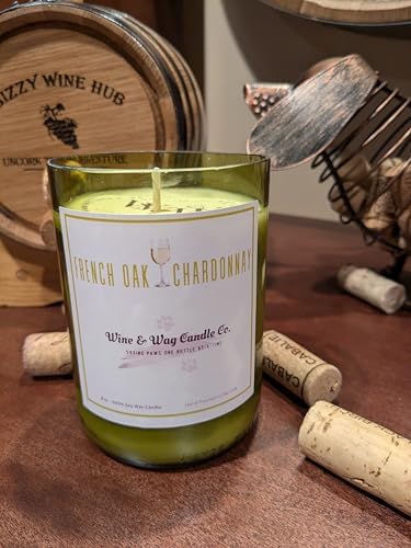 Wine Wag Candle Co Soy Wax Candles in Recycled Wine Bottles