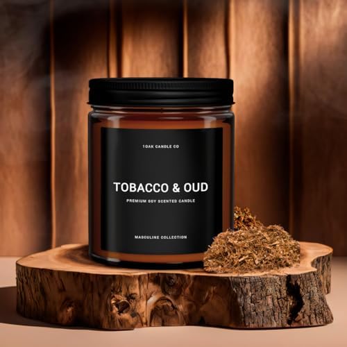 1OAK Tobacco Oud Scented Candle Jar 7oz 40hr Burn Time Soy Wax