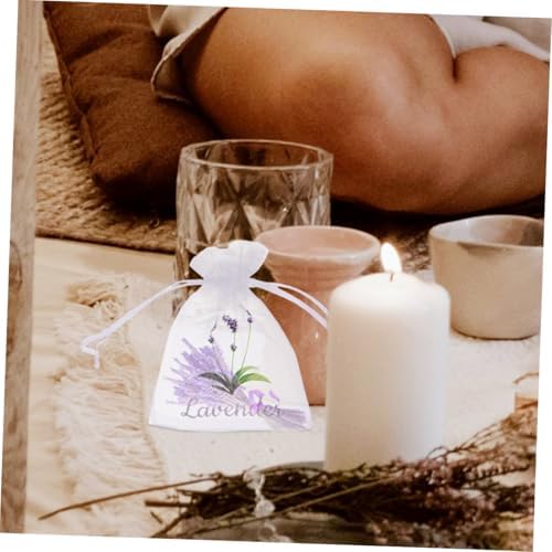 Garneck Lavender Storage Bags 50pcs Drawstring Pouches for Fragrance Tea Loose Items