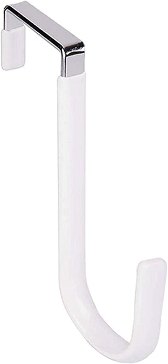 5 Inch Metal Wreath Door Hanger White