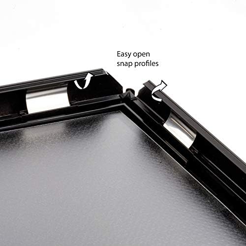 Opti Snap Poster Frame 85x11 Inch Black 1 Aluminum