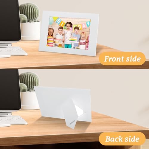 100Pcs Paper Picture Frames with Easel Stand for DIY and Events