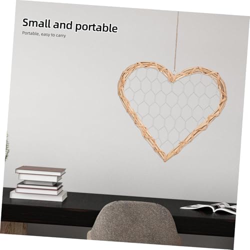Rustic Heart Shaped Willow Wreath Wall Decor Frame