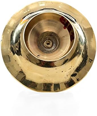 Aditri Creation Small Lotus Brass Oil Lamp 3 Inches