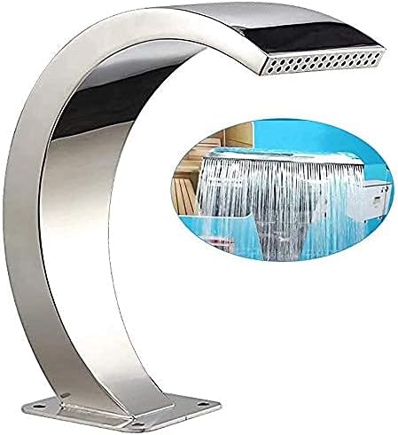 Stainless Steel Pool Fountain with Waterfall Design